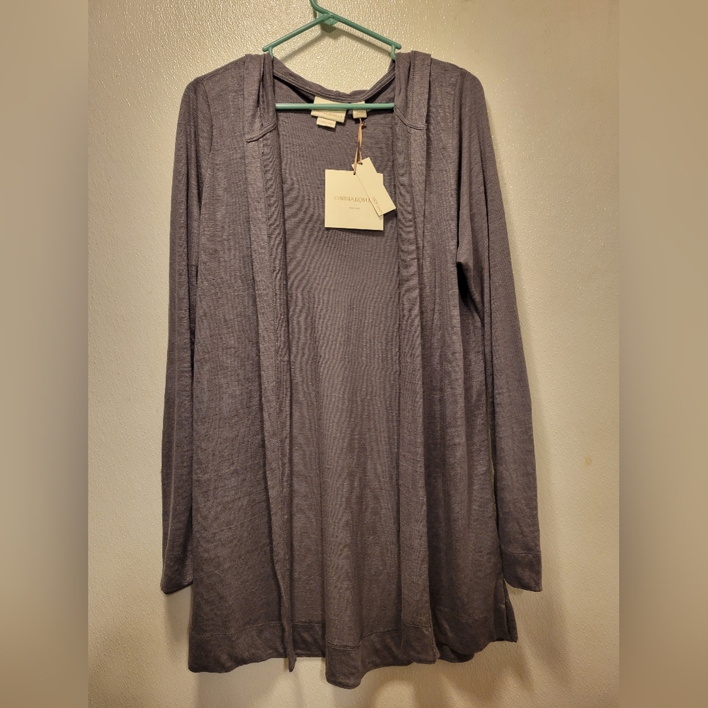 Cynthia Rowley Light Weight Hoodied Cardigan